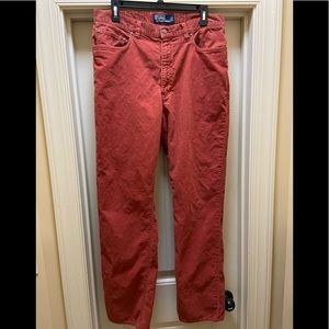 Men’s Polo Ralph Lauren corduroy pants Red 33/32